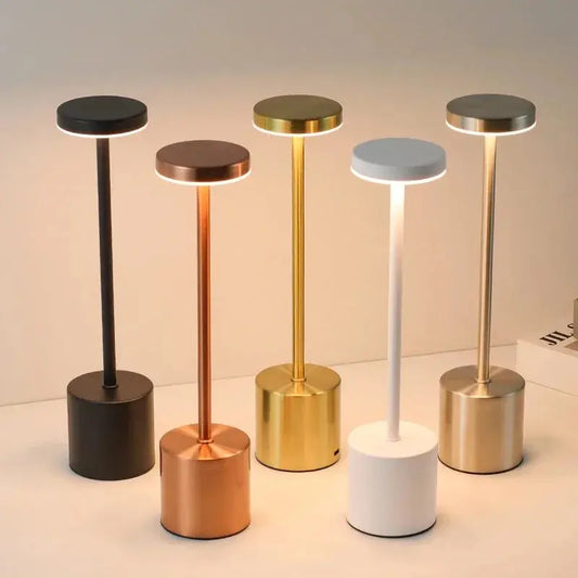 Lampe de chevet LED - Tactile, 3 Températures, Intensité Variable, Design Minimaliste, Portable, Acrylique & Métal Lampadia