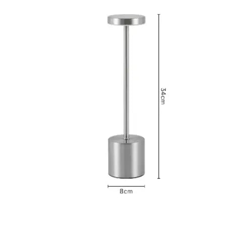 Lampe de chevet LED - Tactile, 3 Températures, Intensité Variable, Design Minimaliste, Portable, Acrylique & Métal Lampadia