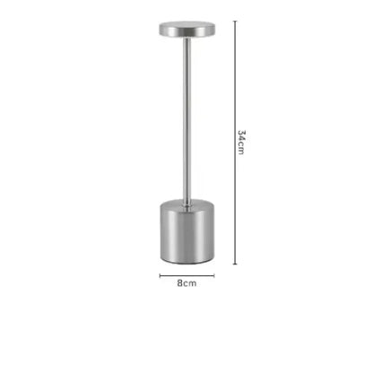 Lampe de chevet LED - Tactile, 3 Températures, Intensité Variable, Design Minimaliste, Portable, Acrylique & Métal Lampadia