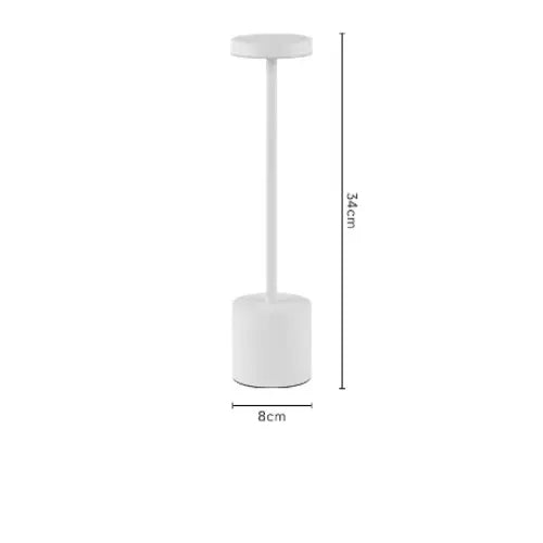 Lampe de chevet LED - Tactile, 3 Températures, Intensité Variable, Design Minimaliste, Portable, Acrylique & Métal Lampadia