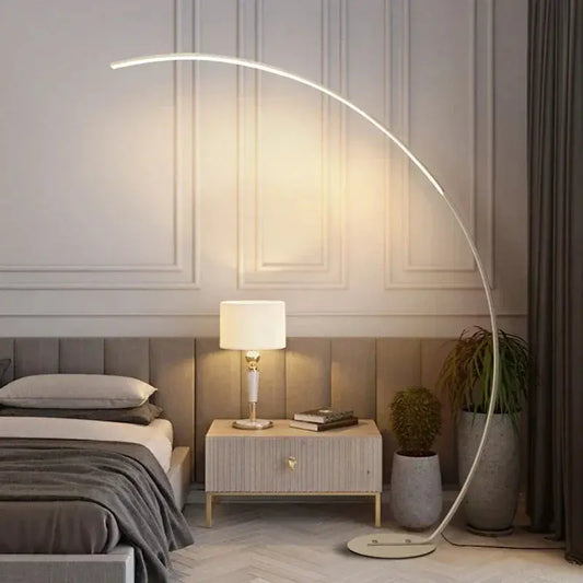 Lampe de chevet - Lampadaire Arc LED Moderne - Intensité Variable, Aluminium, 31-40W, 90-260V Lampadia