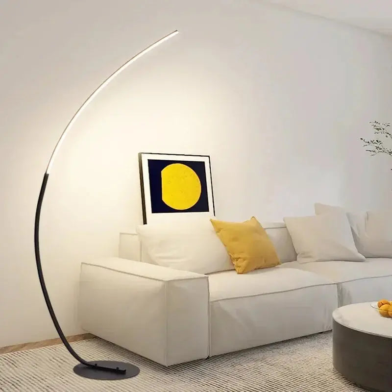 Lampe de chevet - Lampadaire Arc LED Moderne - Intensité Variable, Aluminium, 31-40W, 90-260V Lampadia