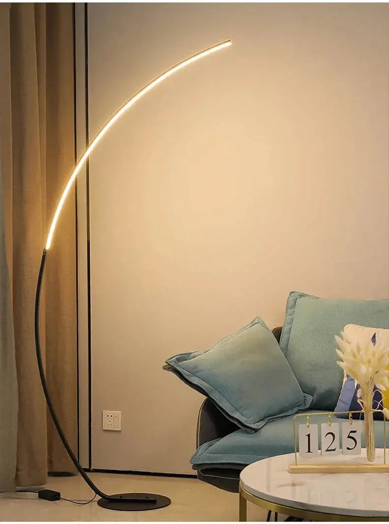 Lampe de chevet - Lampadaire Arc LED Moderne - Intensité Variable, Aluminium, 31-40W, 90-260V Lampadia