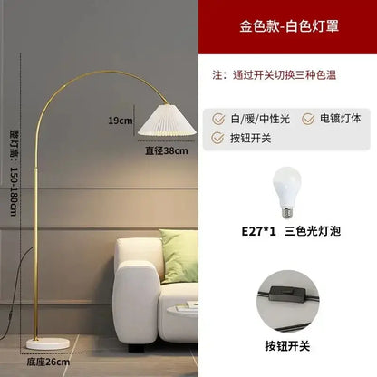 Lampe de chevet - Lampadaire Arc Moderne - E27, LED, Intensité Variable, 11-15W, 90-260V, Multi-Couleurs Lampadia