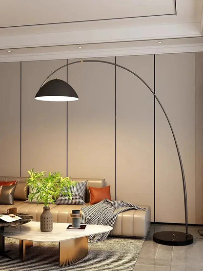 Lampe de chevet - Lampadaire Arc Moderne (Design "Fishing Lamp", LED Intégrée, Ajustable) Lampadia