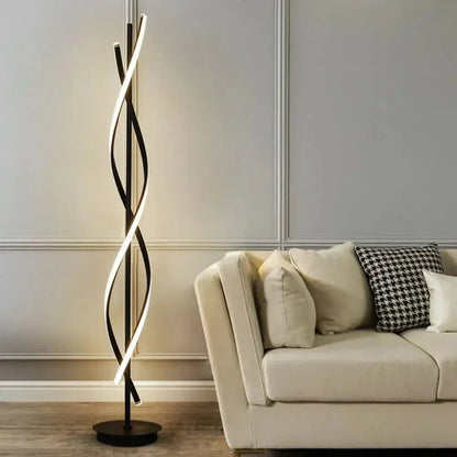 Lampe de chevet - Lampadaire LED Minimaliste Créatif Design Géométrique Ligne, Tactile Lampadia
