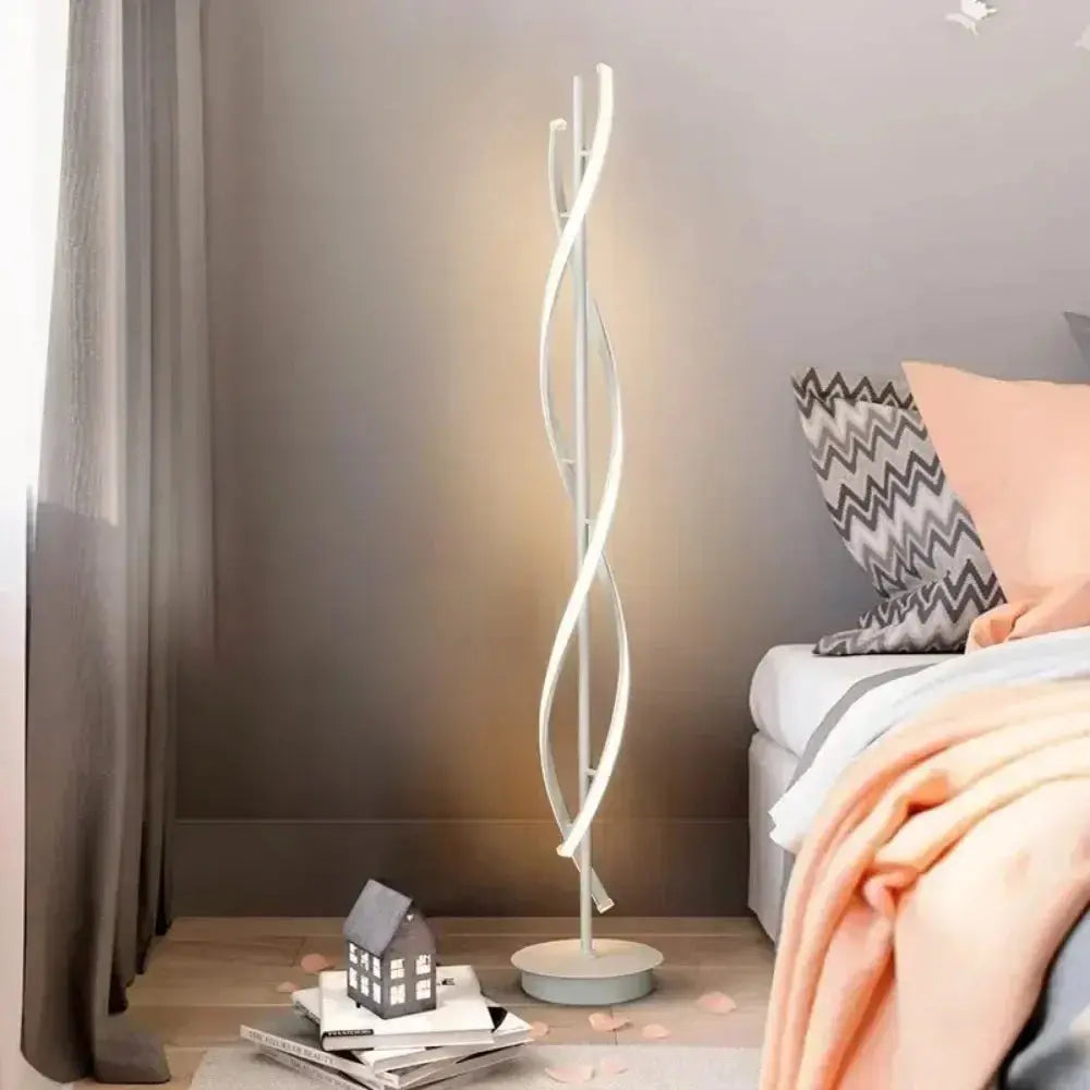 Lampe de chevet - Lampadaire LED Minimaliste Créatif Design Géométrique Ligne, Tactile Lampadia