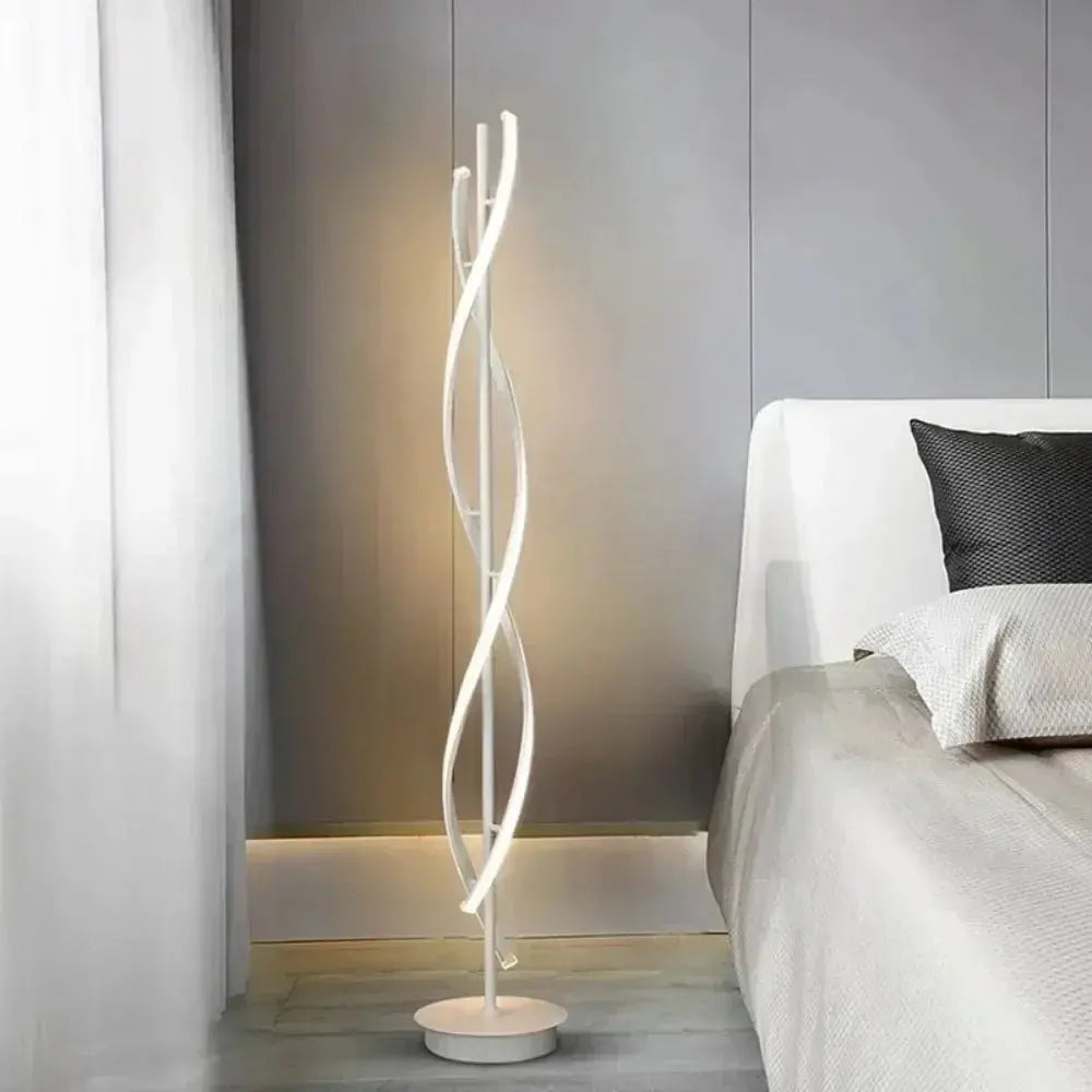 Lampe de chevet - Lampadaire LED Minimaliste Créatif Design Géométrique Ligne, Tactile Lampadia