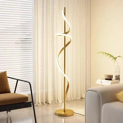 Lampe de chevet - Lampadaire LED Moderne - Design Spiralé, Tricolore Lampadia