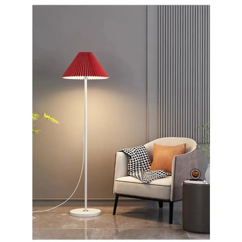 Lampe de chevet - Lampadaire Moderne - Abat-jour Plissé, E27, LED, Intensité Variable, 6-10W, 90-260V Lampadia