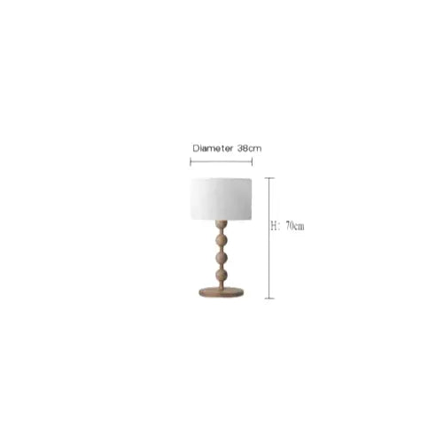 Lampe de chevet - Lampadaire Vintage en Bois et Bambou - Style Japonais, Fait Main Lampadia