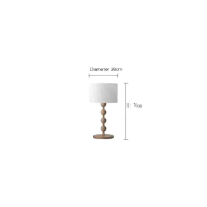 Lampe de chevet - Lampadaire Vintage en Bois et Bambou - Style Japonais, Fait Main Lampadia