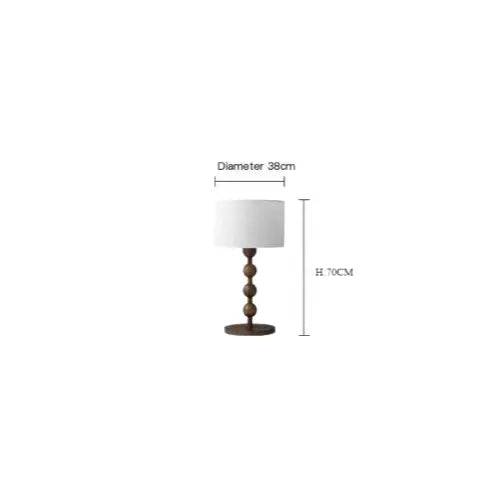 Lampe de chevet - Lampadaire Vintage en Bois et Bambou - Style Japonais, Fait Main Lampadia