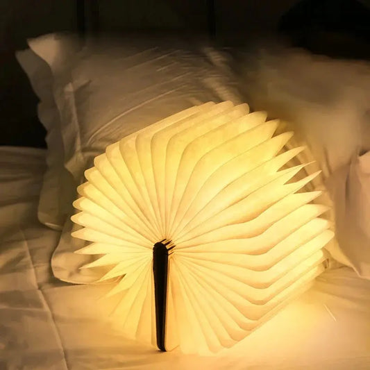 Lampe de chevet - Livre - 5 Couleurs, Rechargeable, 3W, Veilleuse, Lampe de Lecture, Décoration Intérieure Lampadia