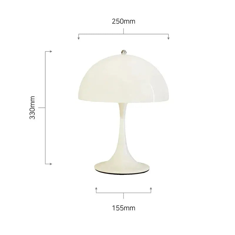 Lampe de chevet - Moderne (Design Panthella, Chrome Poli, LED) Lampadia