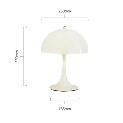 Lampe de chevet - Moderne (Design Panthella, Chrome Poli, LED) Lampadia