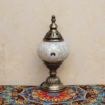 Lampe de chevet - Mosaïque Turque (Style Vintage, LED G9, Vitrail) Lampadia
