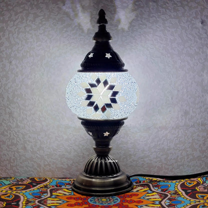 Lampe de chevet - Mosaïque Turque (Style Vintage, LED G9, Vitrail) Lampadia