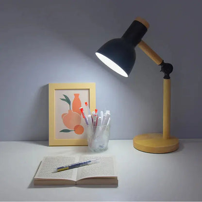 Lampe de chevet - Nordique (Design Créatif, Bois et Métal, E27) Lampadia