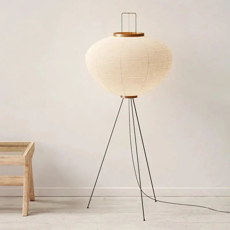 Lampe de chevet - Papier de Riz - Style Wabi Sabi, Vintage Lampa-dia