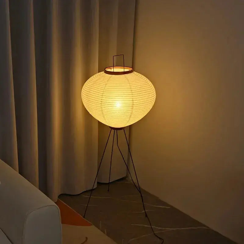 Lampe de chevet - Papier de Riz - Style Wabi Sabi, Vintage Lampa-dia