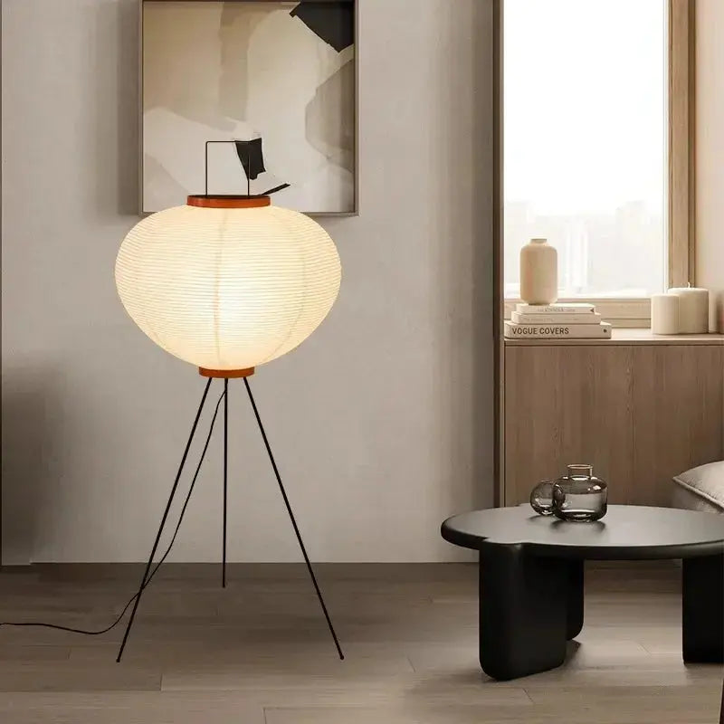 Lampe de chevet - Papier de Riz - Style Wabi Sabi, Vintage Lampa-dia