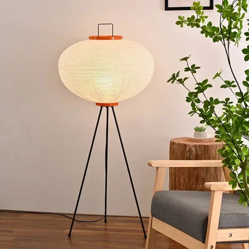 Lampe de chevet - Papier de Riz - Style Wabi Sabi, Vintage Lampa-dia