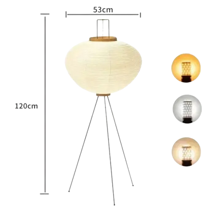 Lampe de chevet - Papier de Riz - Style Wabi Sabi, Vintage Lampa-dia