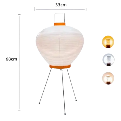 Lampe de chevet - Papier de Riz - Style Wabi Sabi, Vintage Lampa-dia