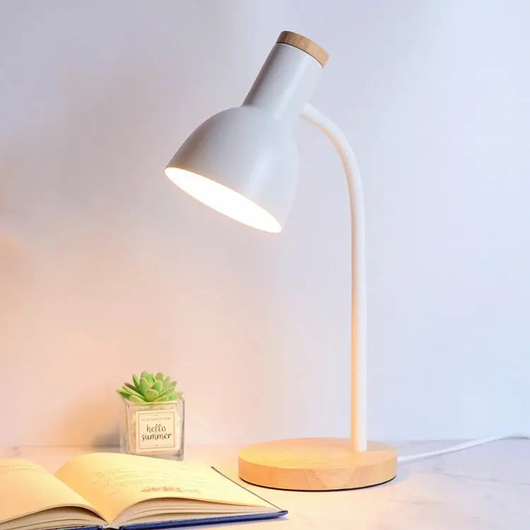 Lampe de chevet - Pliante LED en Bois et Fer - Style Nordique, Protection des Yeux Lampadia