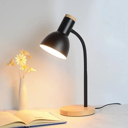 Lampe de chevet - Pliante LED en Bois et Fer - Style Nordique, Protection des Yeux Lampadia