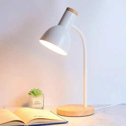Lampe de chevet - Pliante LED en Bois et Fer - Style Nordique, Protection des Yeux Lampadia