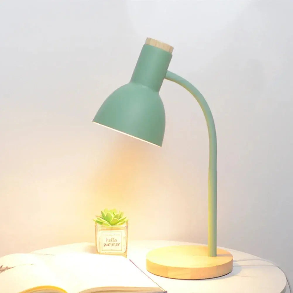 Lampe de chevet - Pliante LED en Bois et Fer - Style Nordique, Protection des Yeux Lampadia