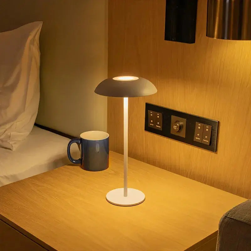 Lampe de chevet - Sans Fil Rechargeable - LED, Tactile, Intensité Variable, 2600mAh, 3000K, 5V Lampadia