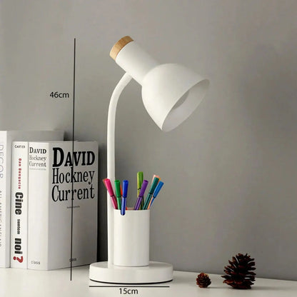 Lampe de chevet - Style Contemporain, Porte-crayon, Support Téléphone Lampadia