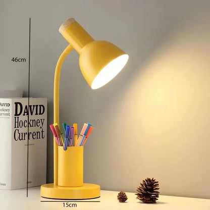 Lampe de chevet - Style Contemporain, Porte-crayon, Support Téléphone Lampadia