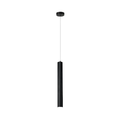 Lampe de chevet - Suspension Cylindrique LED Nordique - Aluminium, 5W, 3 Températures de Couleur, Noir, 90-260V Lampadia