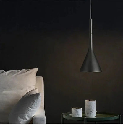 Lampe de chevet - Suspension LED Conique Design Nordique Moderne, E27 Lampadia