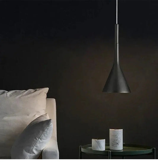 Lampe de chevet - Suspension LED Conique Design Nordique Moderne, E27 Lampadia