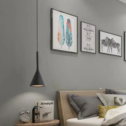 Lampe de chevet - Suspension LED Conique Design Nordique Moderne, E27 Lampadia