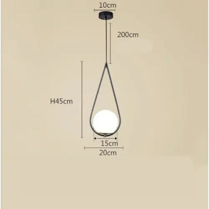 Lampe de chevet - Suspension LED Moderne - Design Géométrique, E27) Lampadia