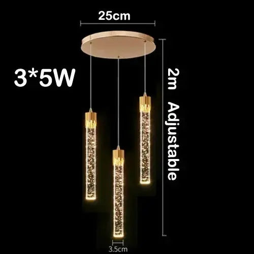 Lampe de chevet - Suspension en Cristal - Design Moderne Lampa-dia