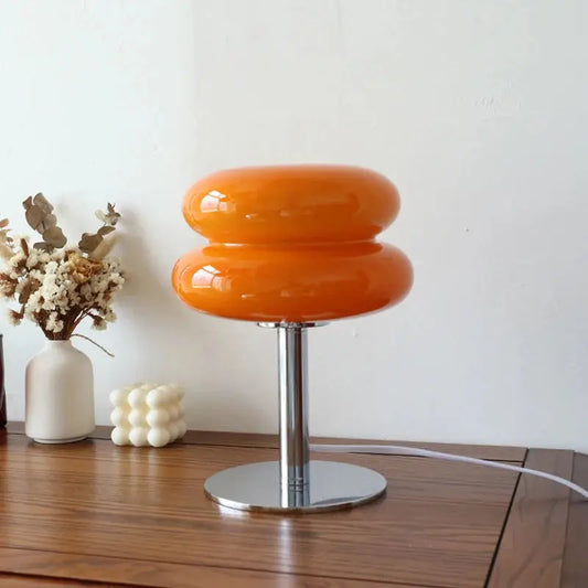 Lampe de chevet - Verre Orange Macaron - Design Moderne, LED, 11-15W, 90-260V Lampadia