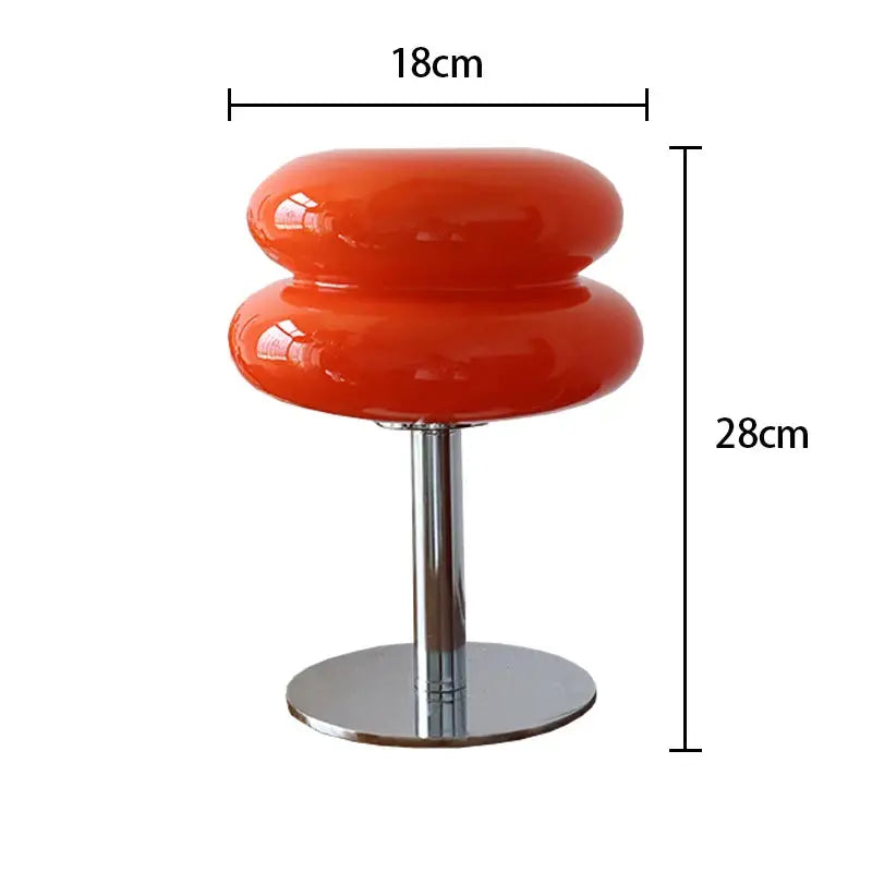 Lampe de chevet - Verre Orange Macaron - Design Moderne, LED, 11-15W, 90-260V Lampadia