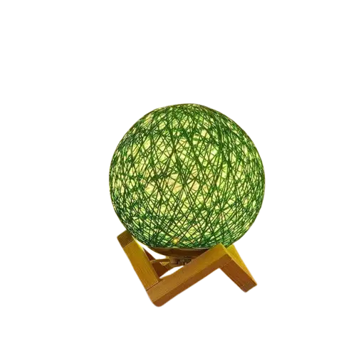 Lampe de chevet - en Rotin Tissé Lava Corki - Design Moderne, Ambiance Chaleureuse Lampa-dia