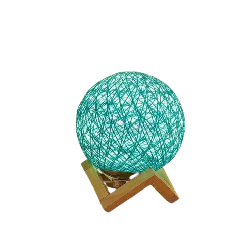 Lampe de chevet - en Rotin Tissé Lava Corki - Design Moderne, Ambiance Chaleureuse Lampa-dia