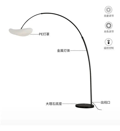 Postmodern Minimalist Creative Angling Floor Lamps Designer Yunduo Living Room Sofa Side Study Atmosphere Marble Lighting Modern Lampadia