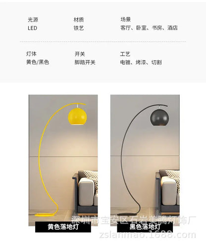 Scandinavian Macaroon Fashion Art Led Floor Lamps for Living Room Sofa Corner Standing Lamp Bedroom Bedside Lights Home Decor Lampadia