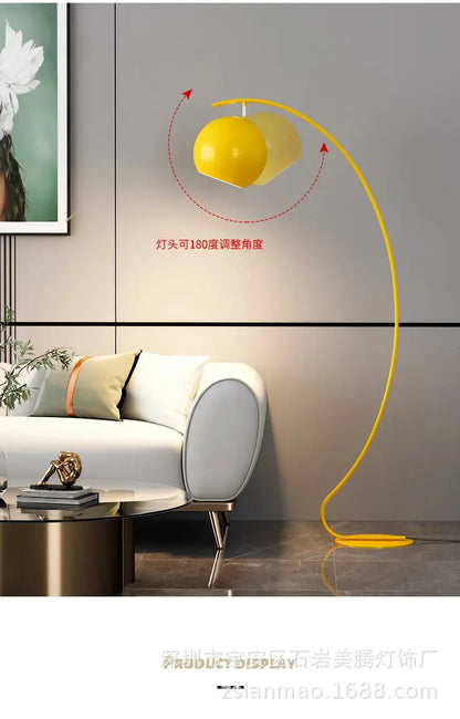 Scandinavian Macaroon Fashion Art Led Floor Lamps for Living Room Sofa Corner Standing Lamp Bedroom Bedside Lights Home Decor Lampadia