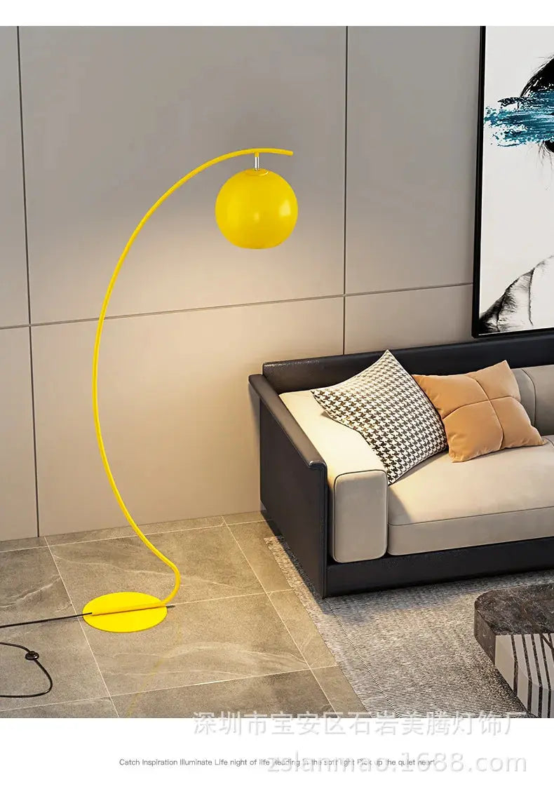 Scandinavian Macaroon Fashion Art Led Floor Lamps for Living Room Sofa Corner Standing Lamp Bedroom Bedside Lights Home Decor Lampadia